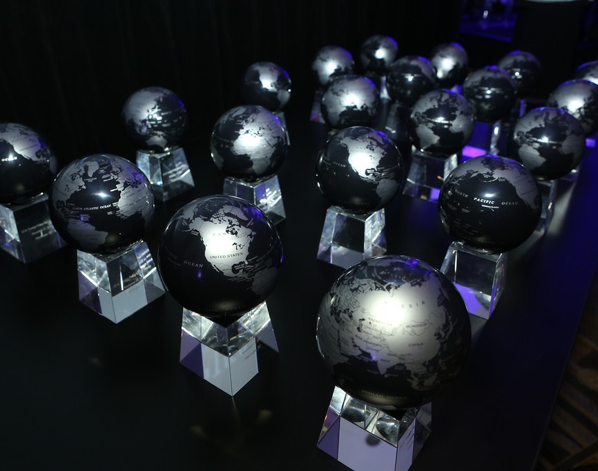 MOVA Award Globes